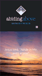 Mobile Screenshot of abidingabove.org