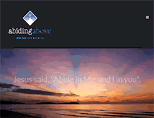Tablet Screenshot of abidingabove.org